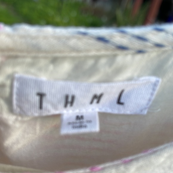 🌺 THML CLOTHING; FUN, 100% Cotton Colorful & Cute Dress with Tassels; Size M! - Picture 4 of 14